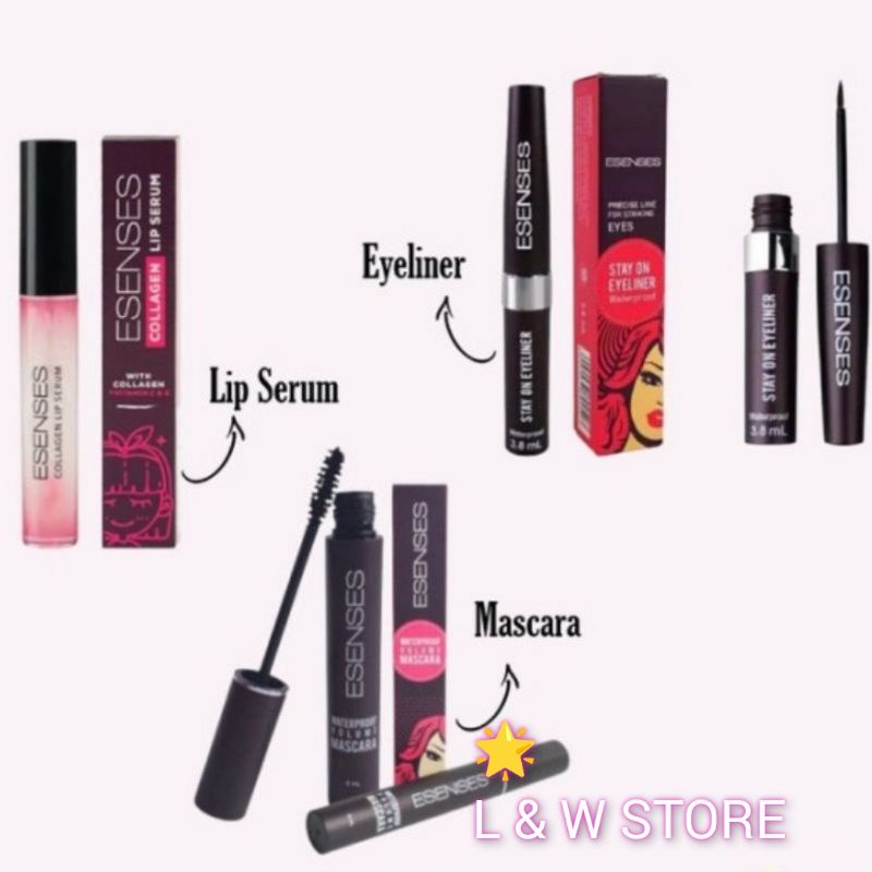 Jual MASCARA ESENSES /EYELINER ESENSES DAN LIP SERUM BPOM Shopee