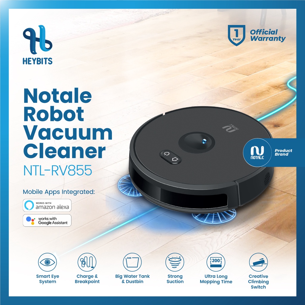 Jual Notale Robot Vacuum Cleaner With UV Sweep Mop Alat Pel Vacuum