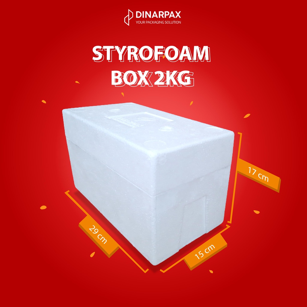 Jual STYROFOAM BOX 2 KG NEW/STYROFOAM/STEROFOAM/2KG/TANPA KUPING/SENTUL