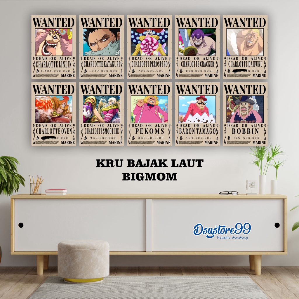 Jual Poster Bounty One Piece Big Mom Pirates Shopee Indonesia