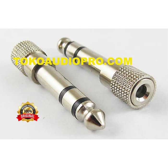 Jual Converter jack trs3.5mm to trs 6.5mm konektor converter | Shopee