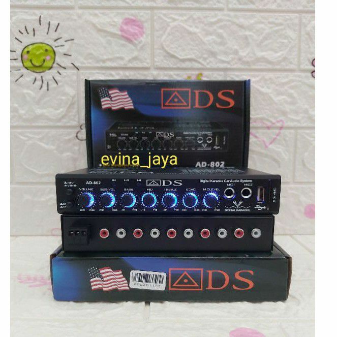 Jual Preamp/ Parametrik ADS AD802 usb karaoke Equalizer Shopee Indonesia