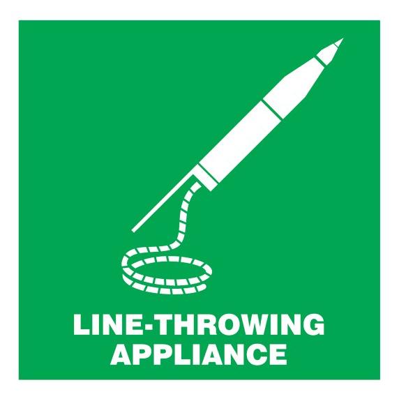 Jual (BISA COD) IMO Symbol Sticker IMPA 33.4118 Line Throwing / IMPA