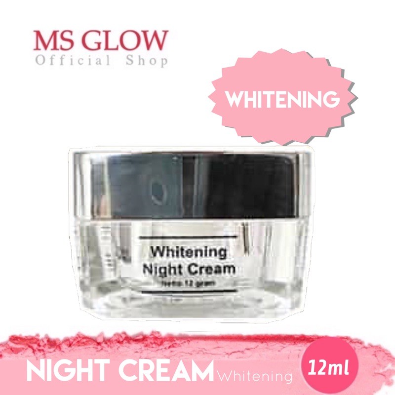 Jual MS glow Night cream white msglow Shopee Indonesia
