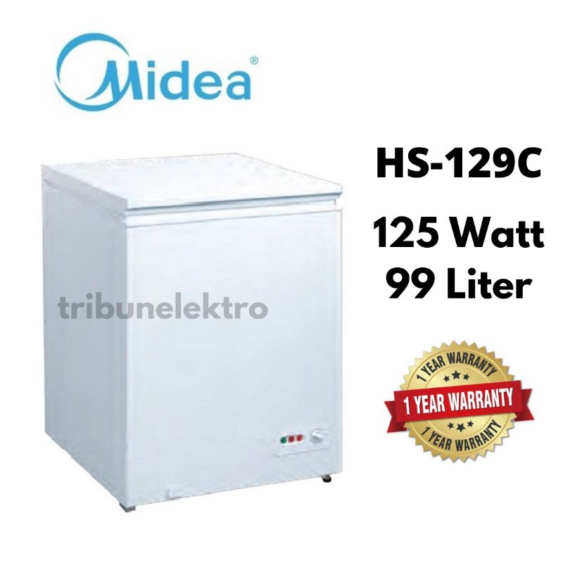Jual Midea HS129C Chest Freezer 99 Liter Putih Shopee Indonesia