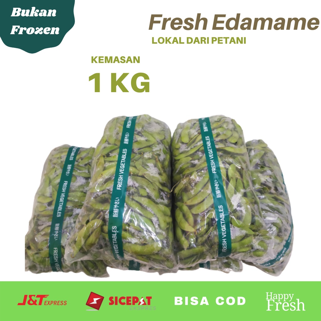 Jual Kedelai Edamame Fresh Malang 1Kg Kemasan Shopee Indonesia