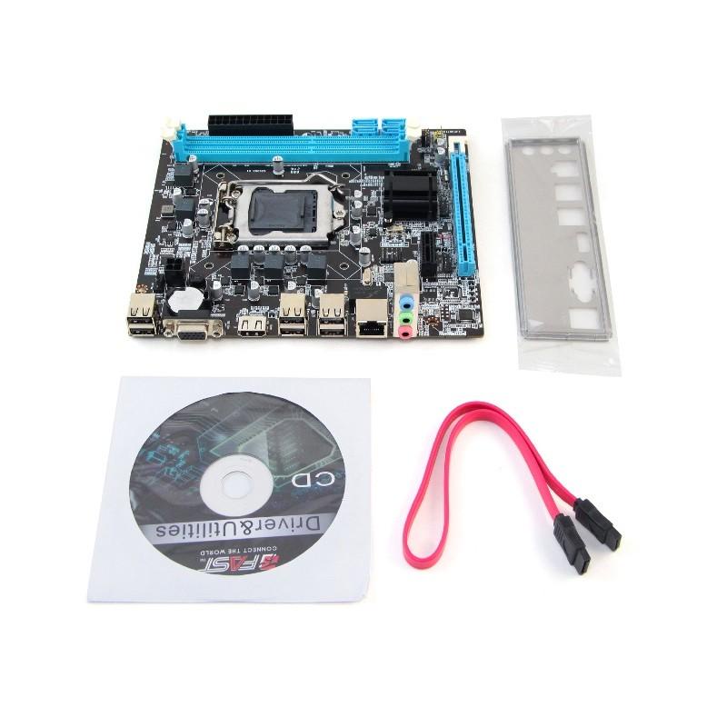 Jual MOTHERBOARD FAST INTEL H61 LGA 1155 DDR3 HDMI PORT SUPPORT