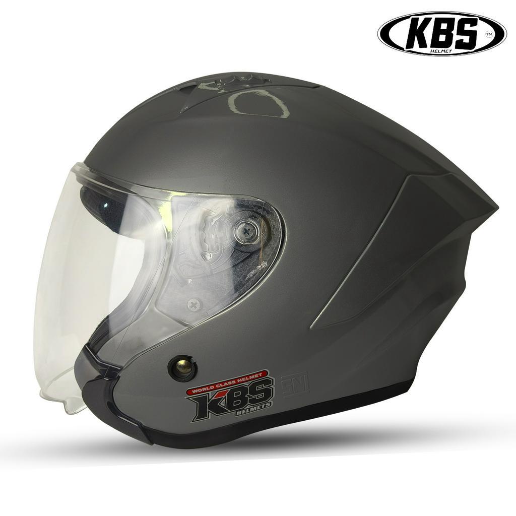 Jual Helm Half Face KBS HAKAI KYRZ GUN METAL / HELM PREMIUM UNTUK PRIA