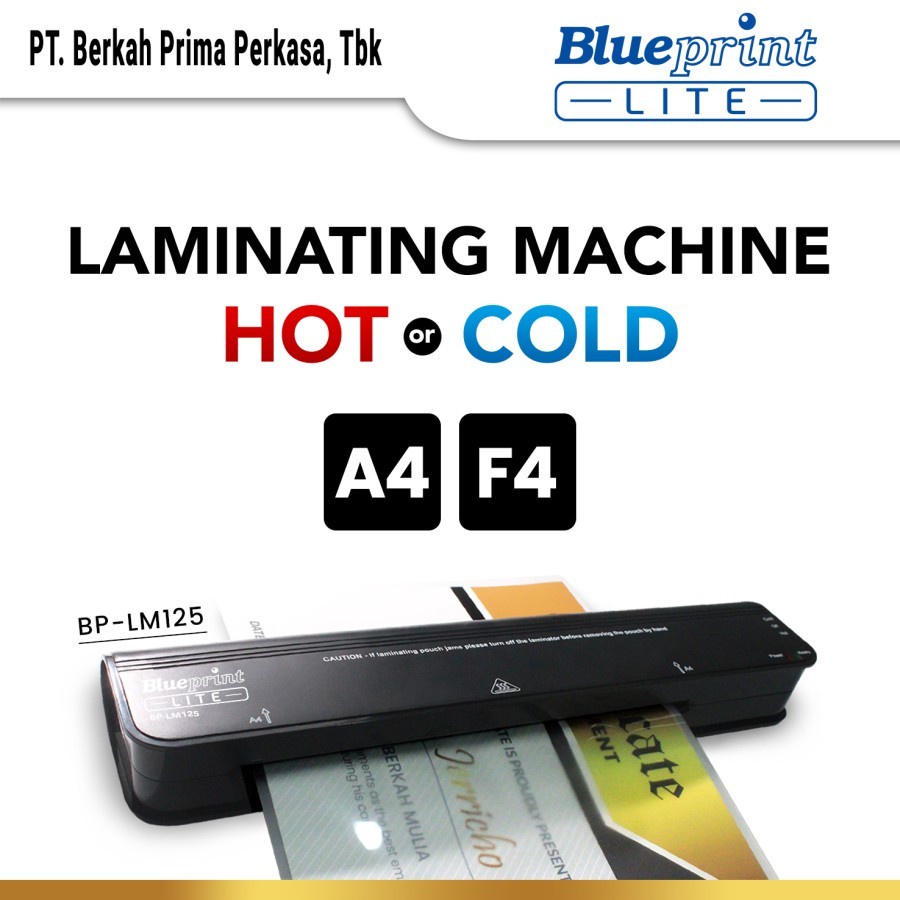 Jual Mesin Laminating BLUEPRINT LM125A Hot and Cold Laminating Machine