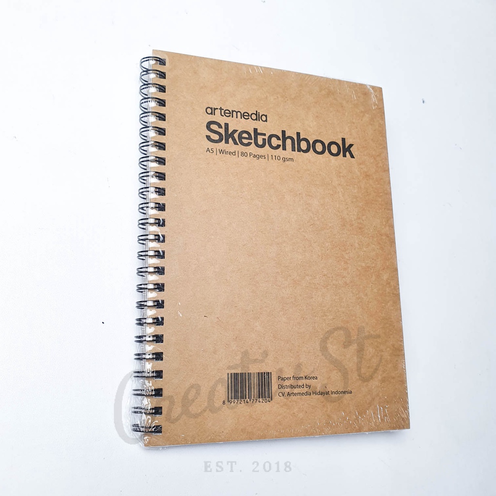 Jual Artemedia Sketchbook A5 80 Halaman 110 Gsm Buku Sketsa Gambar