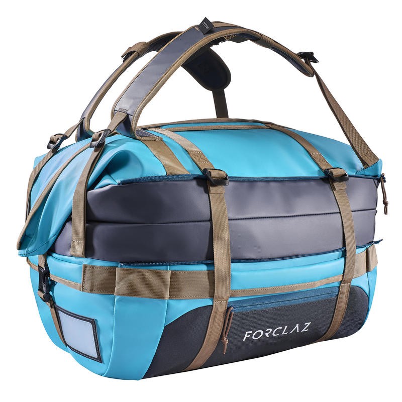 Jual Decathlon Forclaz Duffel Bag 500 Extend 40/60 L Blue 8383300 Shopee Indonesia