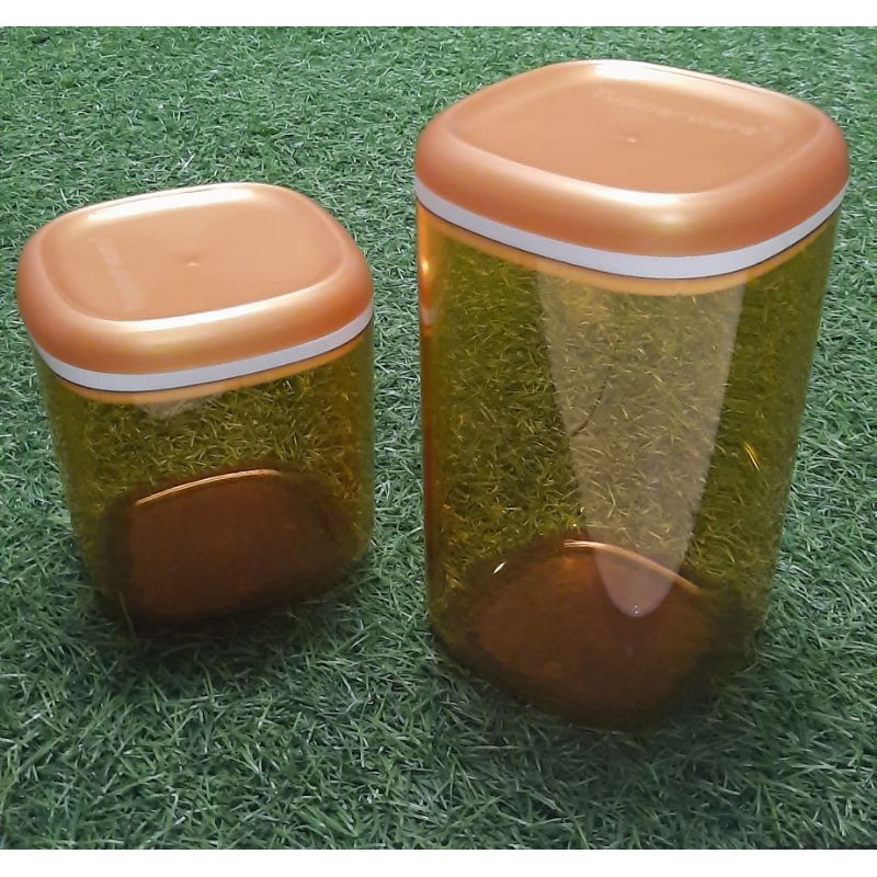 Jual Tupperware Crystal Canister GOLD (Toples Kue Mewah) Shopee Indonesia