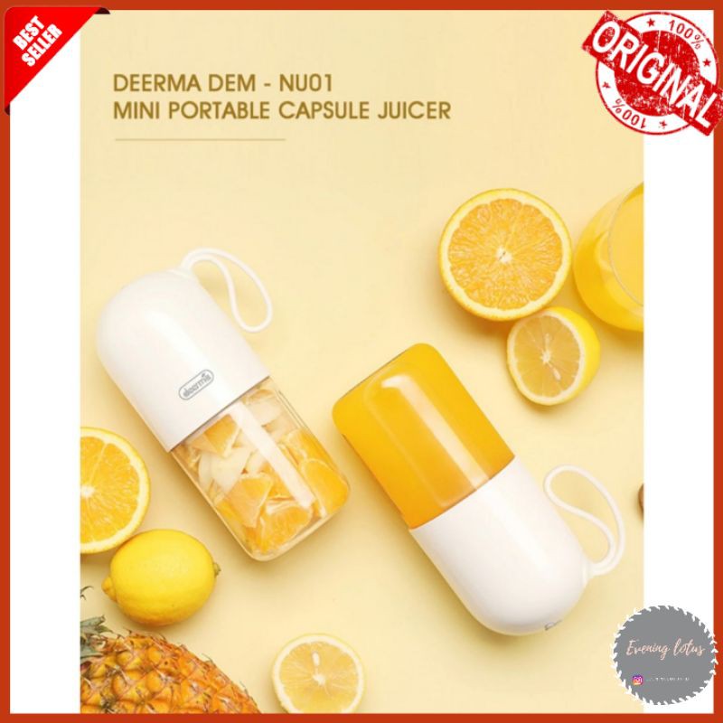 Jual Xiaomi Deerma Blender Mini Portable Capsule White Shopee Indonesia