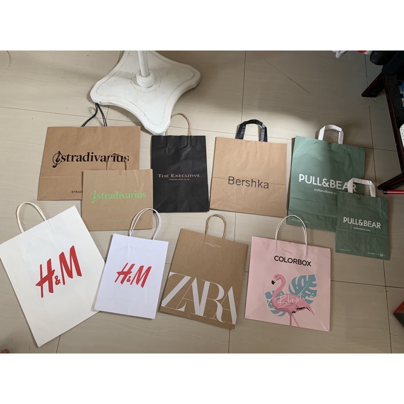 Jual Paper Bag/Paper Bag HnM/Paper Bag Brand/Paper Bag Branded Shopee