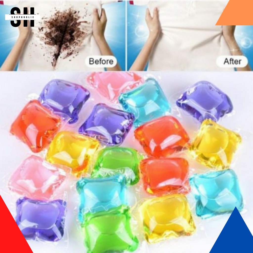 Jual [1 Kotak =50 pcs] Laundry detergent Gel Ball / SABUN cuci baju