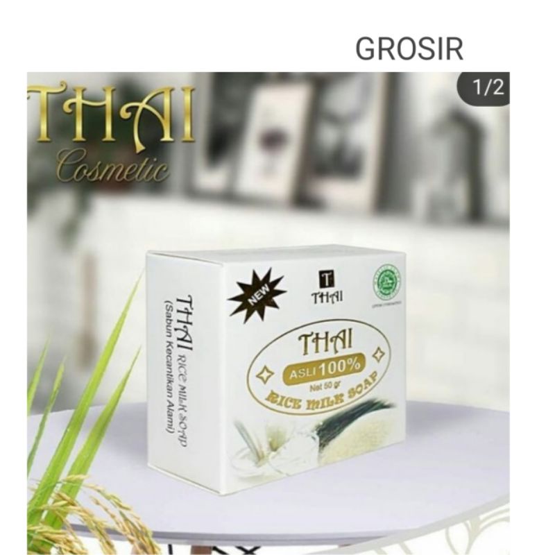 Jual THAI RICE MILK SOAP/SABUN BERAS 100ORIGINAL BPOM 50g Shopee