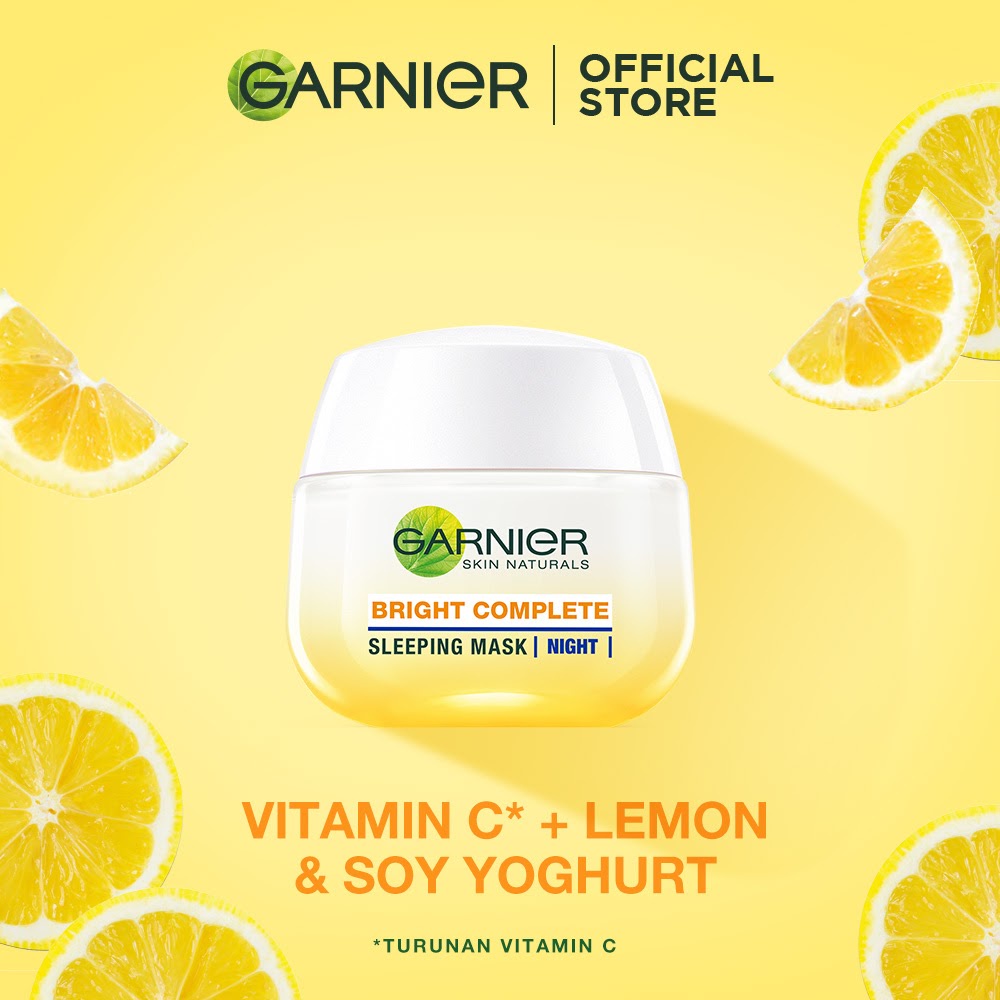 Jual Garnier Bright Complete Vitamin C Yoghurt Sleeping Mask Night