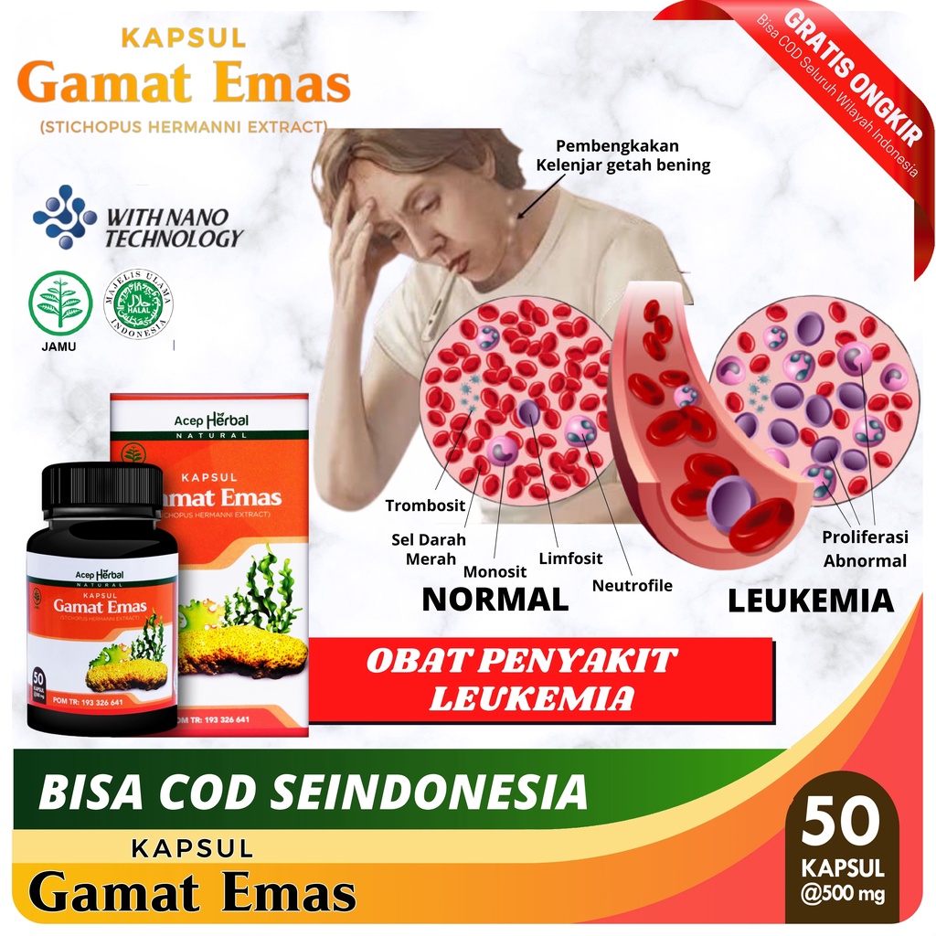 Jual Obat Leukimia Leukosit Tinggi Kelebihan Sel Darah Putih Kanker