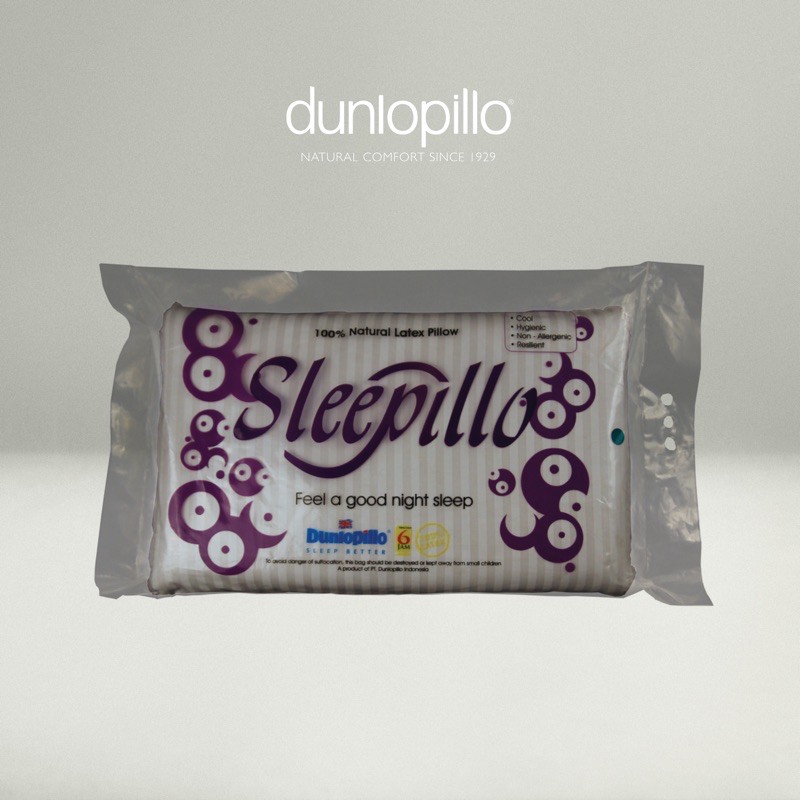 Jual Dunlopillo HARD Natural Latex 100 Sleepillo Medium 60x35 cm Shopee Indonesia