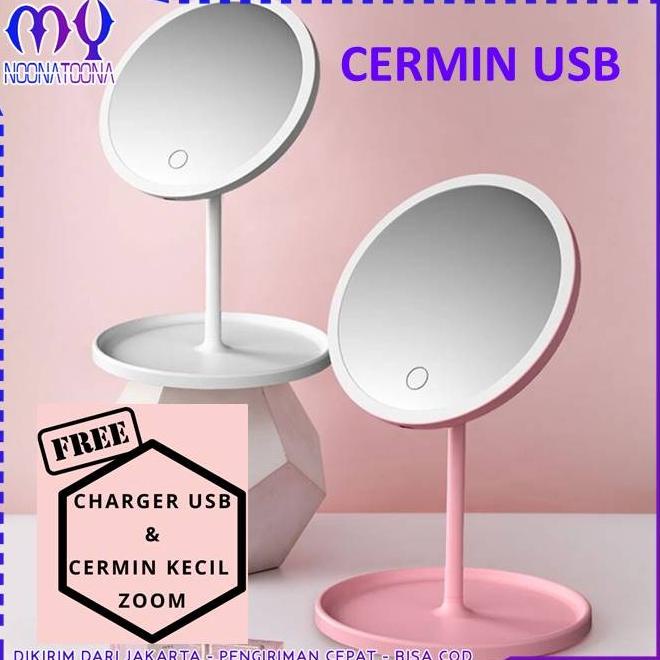 Jual Mirror With Led Portable Vanity Mirror Kaca Rias Make Up Cermin