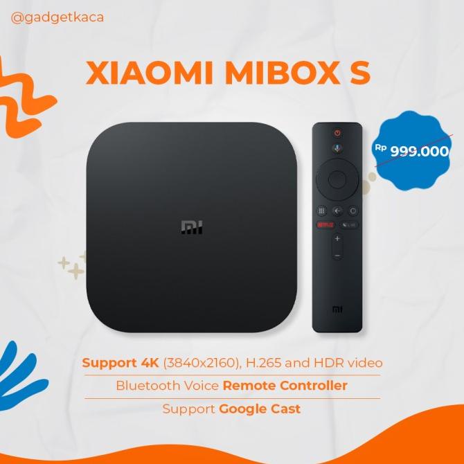Jual Android Tv Xiaomi Mi Box S / Mibox 4 4K Hdr Quadcore Mdz22Ab