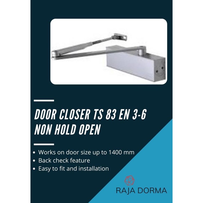 Jual Dorma Door Closer TS 83 EN 36 Non Hold Open Dormakaba TS83 EN36