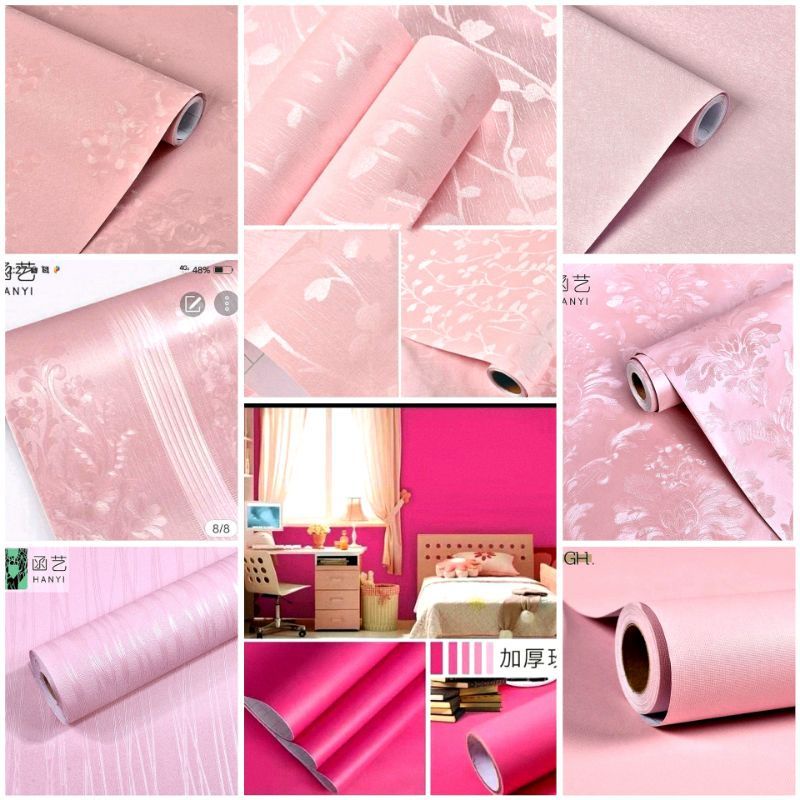 Jual GROSIR WALLPAPER DINDING STIKER DINDING TERMURAH MOTIF PING FANTA