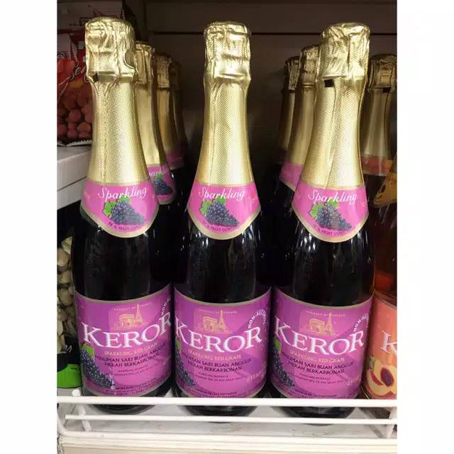 Jual Keror Sparkling Wine Non Alkohol Red Grape Peach Apple Juice