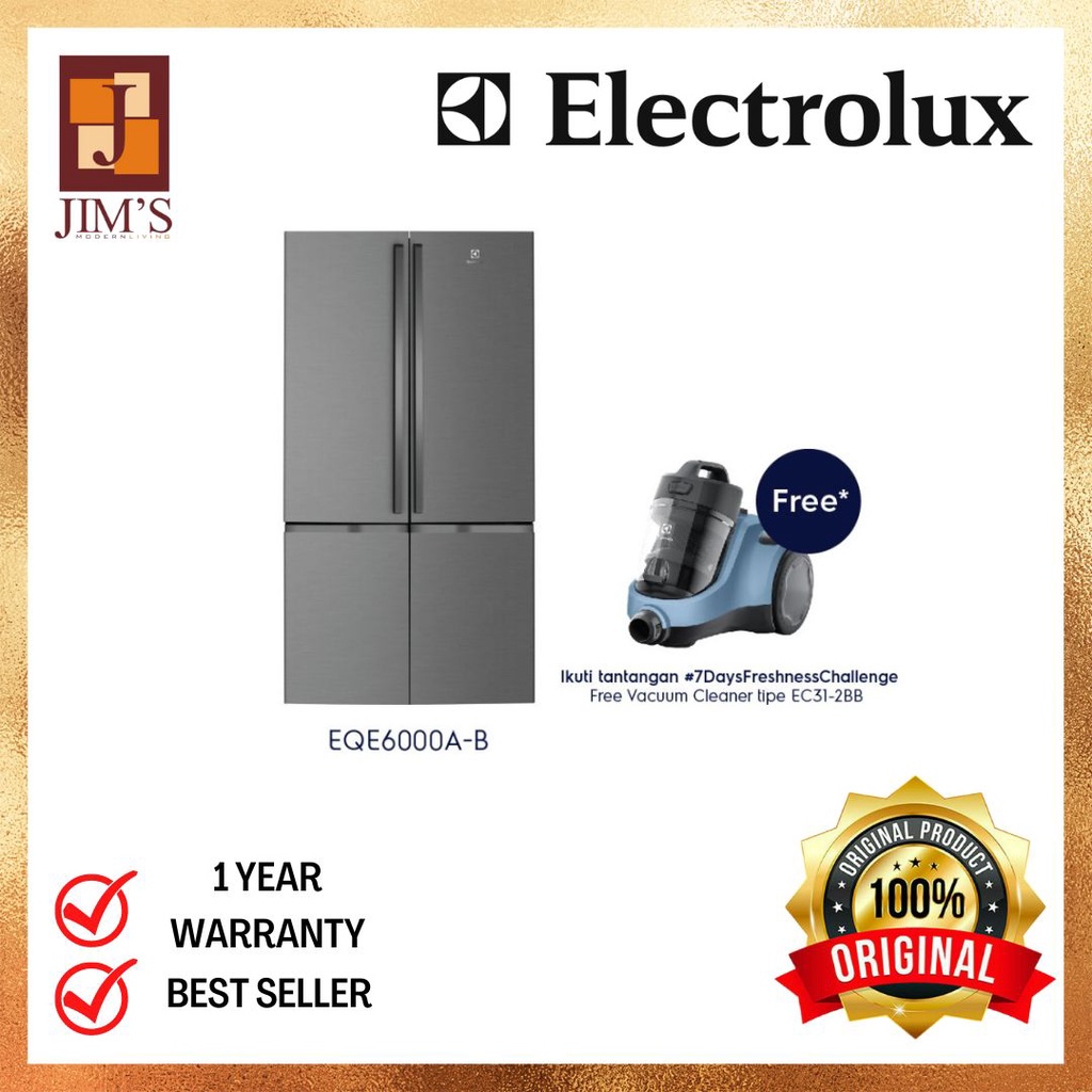 Jual ELECTROLUX KULKAS SIDE BY SIDE EQE6000AB 541L Shopee Indonesia