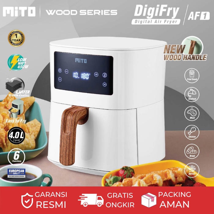 Jual Air Fryer Low Watt Af1 Wood Handle Series Digifry Af 1 Air