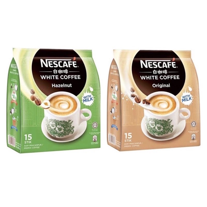 Jual Nescafe White Coffee Hazelnut Malaysia / Nescafe white Coffee