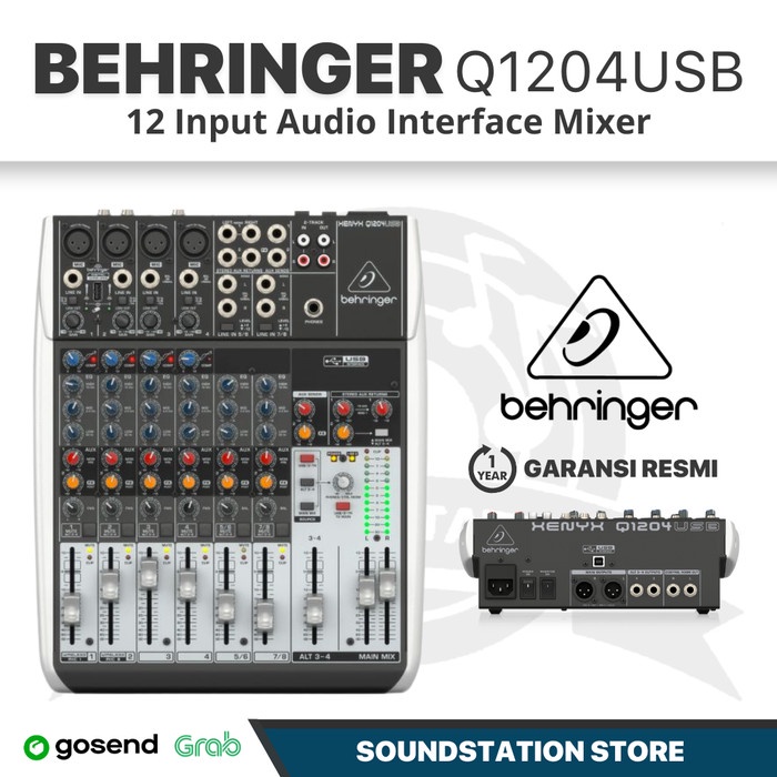 Jual BEHRINGER XENYX Q1204USB Q1204 USB MIXER AUDIO INTERFACE