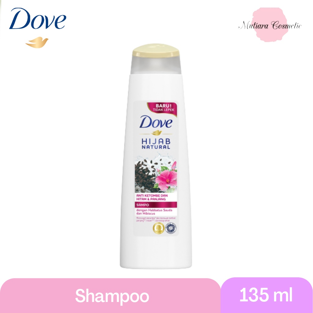 Jual Dove Shampoo Anti Ketombe Rambut Hitam Panjang Habbatussauda & Hibiscus 135 ml Shopee