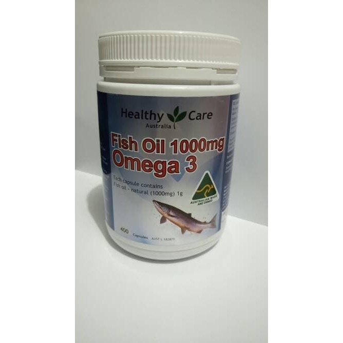 Jual ASLI Minyak ikan omega 3 fish oil healthy care 400 kapsul SNI BPOM Shopee Indonesia