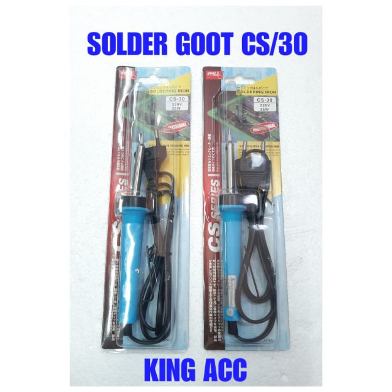 Jual TOOLS SOLDER TANGAN GOOT SOLDERING IRON CS30 GRADE B 25W Shopee
