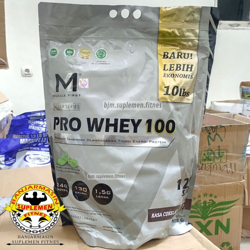 Jual Muscle First Pro Whey 100 10 Lbs bubuk fit fitness gym lb M1