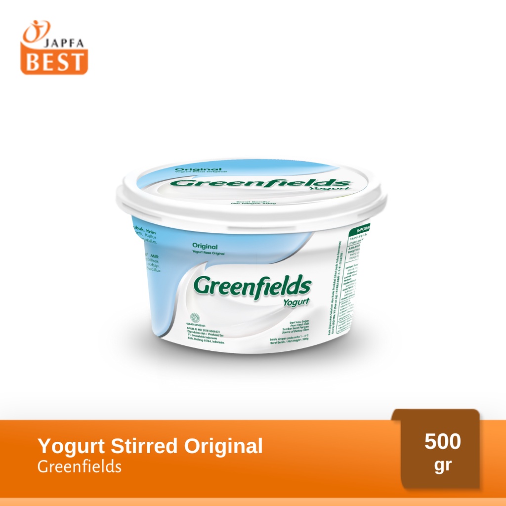 Jual Greenfields Yogurt Original 500gr Shopee Indonesia