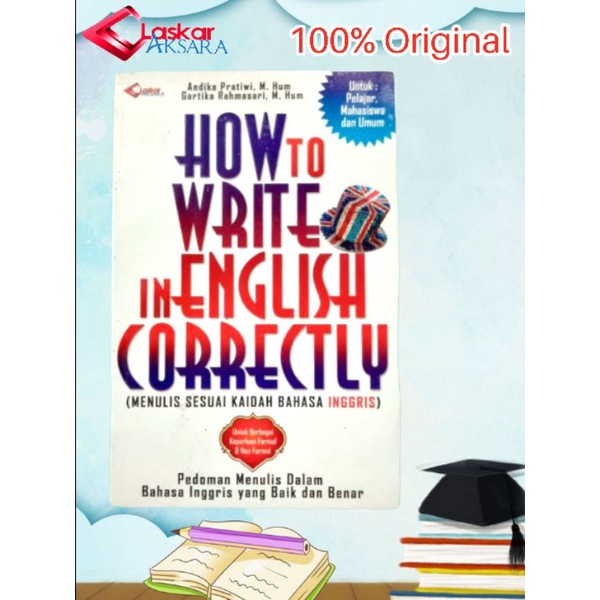 Jual Buku Menulis Sesuai Kaidah Bahasa Inggris How To write In