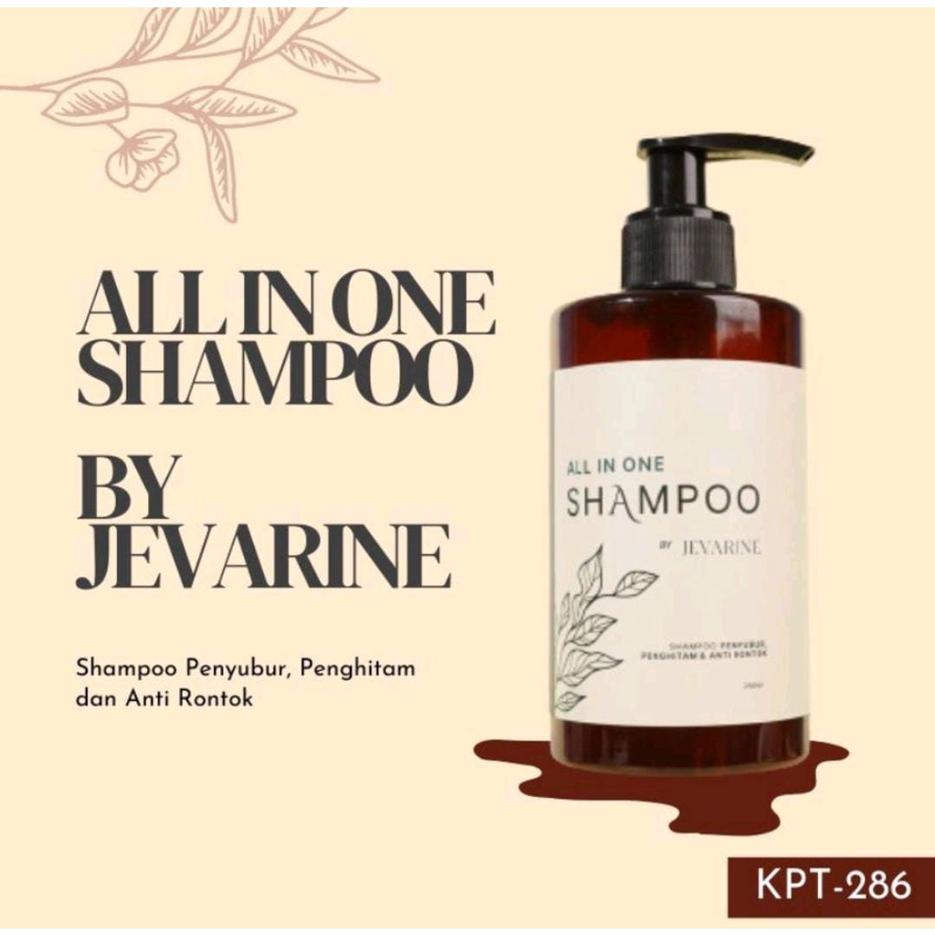 Jual JEVARINE SHAMPOO ALL IN ONE / ANTI RONTOK / PENYUBUR / PENGHITAM
