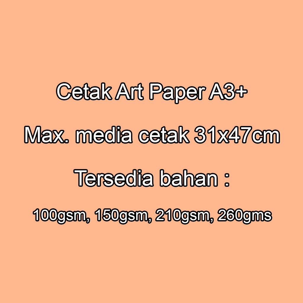 Jual Cetak Art Paper A3+ (31x47cm) Shopee Indonesia