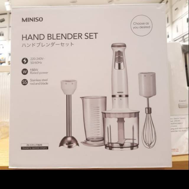 Jual Miniso Hand Blender Set 3in1 Hand Blender Set Shopee Indonesia