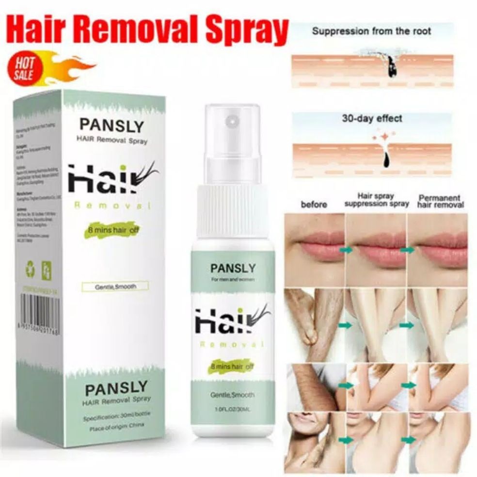 Jual Perontok Penghambat bulu PANSLY Hair Removal SPRAY PANSLY Growth