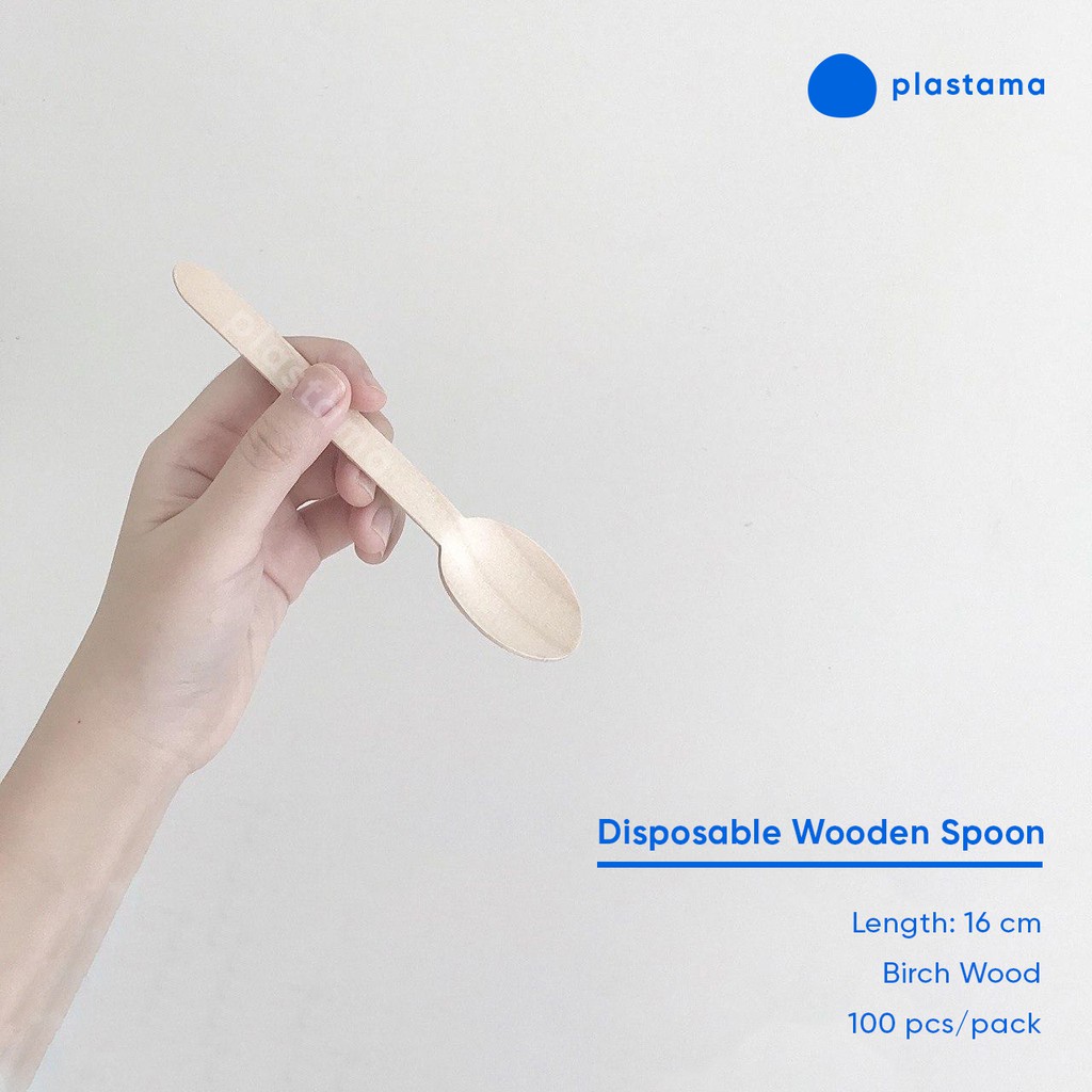 Jual Sendok Kayu Sekali Pakai Disposable Birch Wooden Spoon Birch Wood