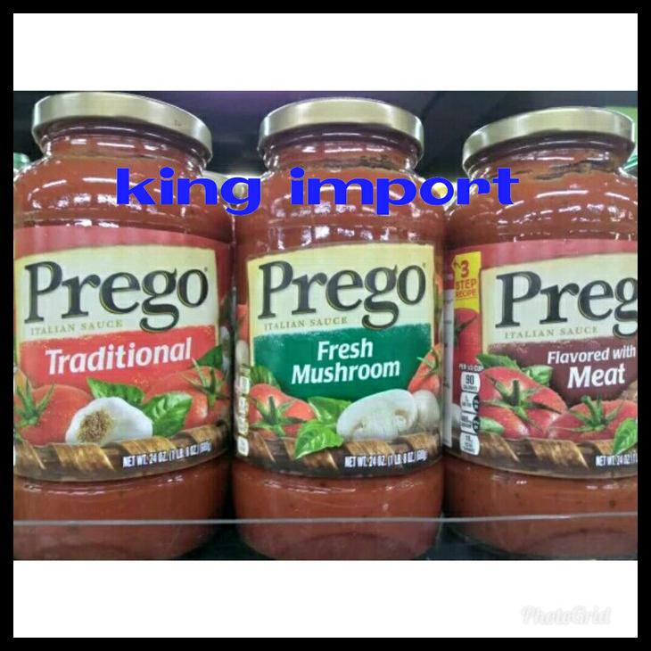 Jual Prego Spaghetti Sauce Traditional,Fresh Mushroom, Meat 680Ml Kode