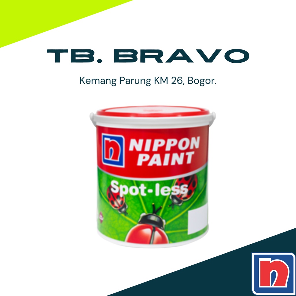 Jual Cat Tembok Nippon Paint SpotLess 2,5 ltr Pastel Base (Putih