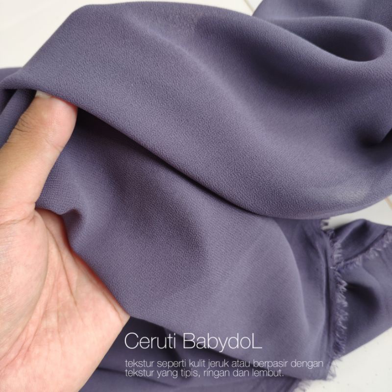 Jual [ PREMIUM ] Kain ceruti babydoll / cerruti polos premium high