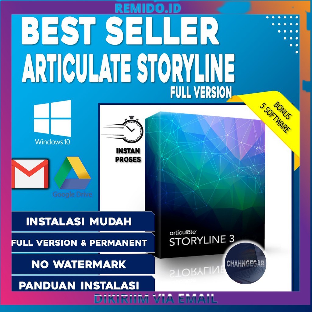 Jual Articulate Storyline PRO Terbaru Full Vesion Software Laptop Video