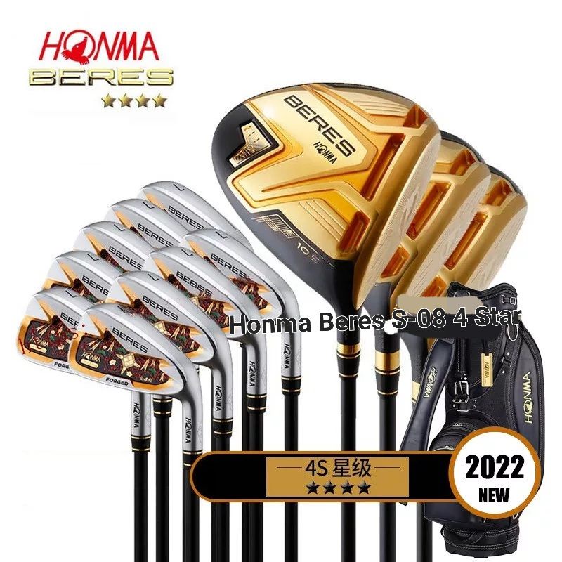 Jual 2022 New HONMA S08 4 STAR BERES MEN Golf Clubs Complete Set Shopee Indonesia