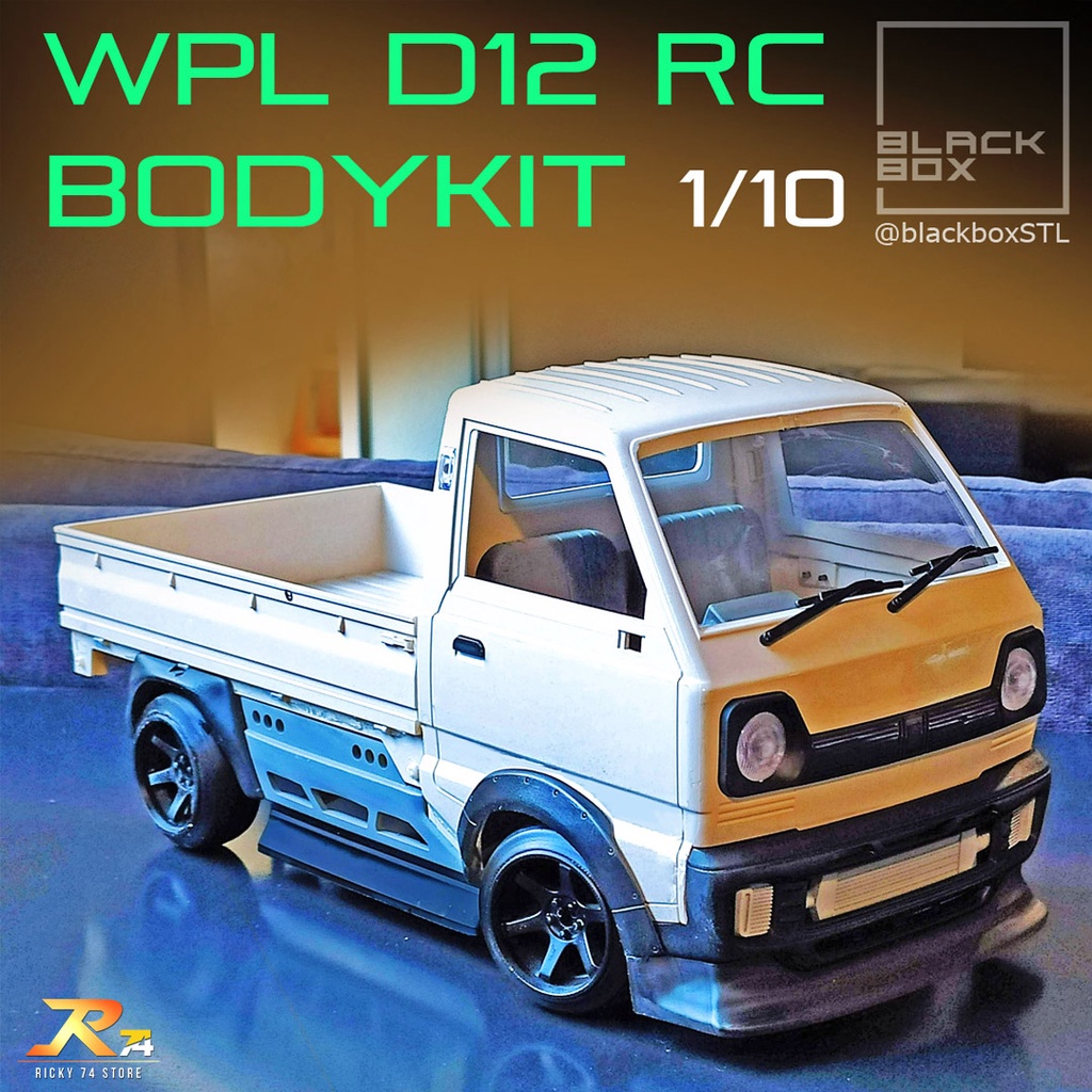 Jual WPL D12 Body Kit B004 by Blackbox Design Plus Velg dan Ban - RC