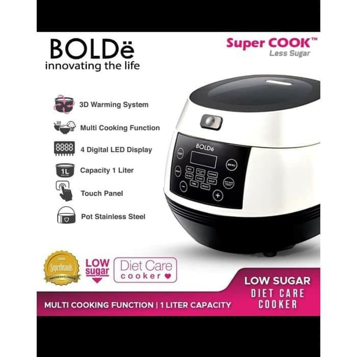 Jual Rice Cooker Magic Com Digital BOLDe Bolde Super Cook Less Sugar